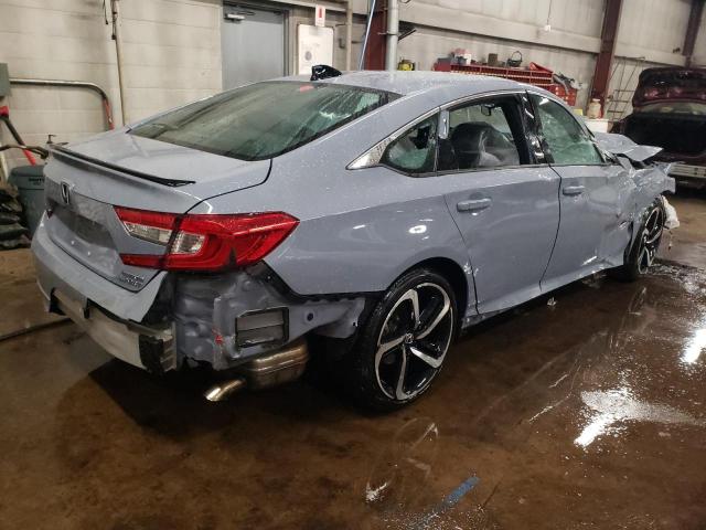 1HGCV3F25NA046998 - 2022 HONDA ACCORD HYBRID SPORT GRAY photo 3