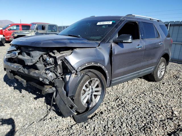 1FM5K8D82DGC21624 - 2013 FORD EXPLORER XLT GRAY photo 1