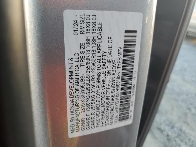 5FNYG1H55RB031828 - 2024 HONDA PILOT EXL SILVER photo 13