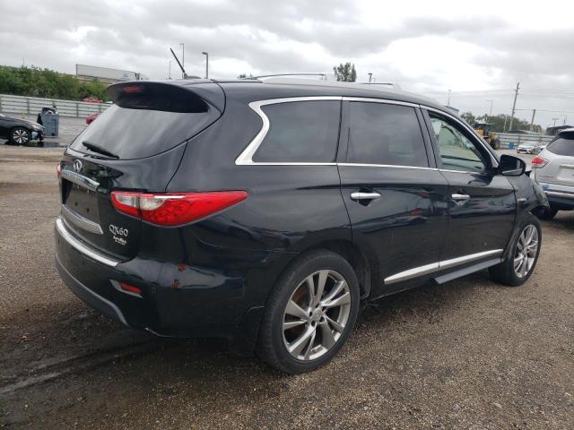 5N1CL0MNXEC519049 - 2014 INFINITI QX60 HYBRID BLACK photo 3