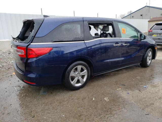 5FNRL6H73KB124335 - 2019 HONDA ODYSSEY EXL BLUE photo 3