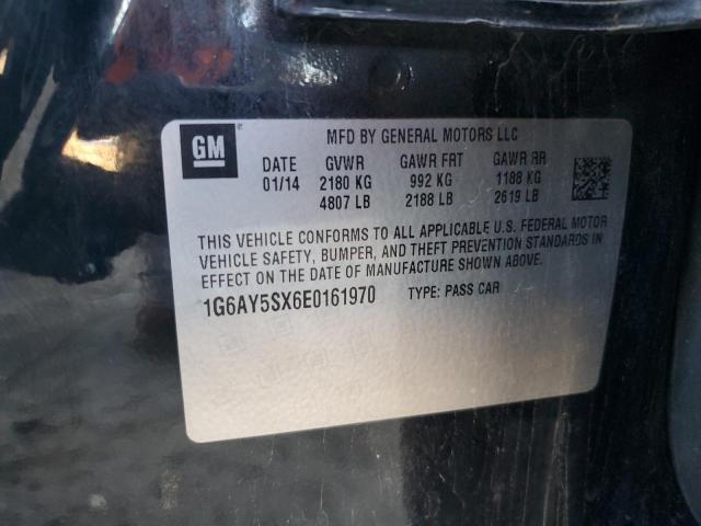 1G6AY5SX6E0161970 - 2014 CADILLAC CTS PERFORMANCE COLLECTION შავი ფოტო 12