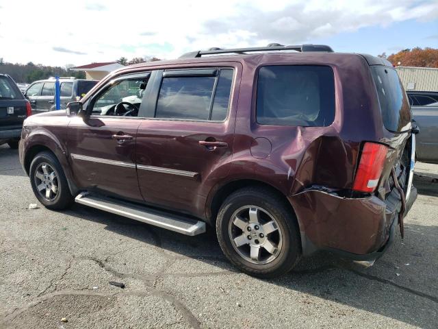 5FNYF4H93AB004994 - 2010 HONDA PILOT TOURING BURGUNDY photo 2