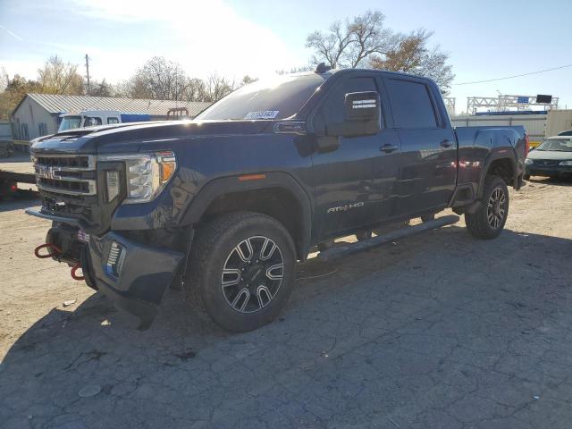 1GT49PE79NF178080 - 2022 GMC SIERRA K2500 AT4 BLUE photo 1