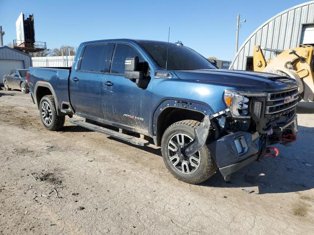 1GT49PE79NF178080 - 2022 GMC SIERRA K2500 AT4 BLUE photo 4