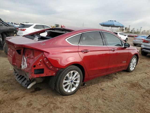 3FA6P0MU1KR239844 - 2019 FORD FUSION SEL BURGUNDY photo 3