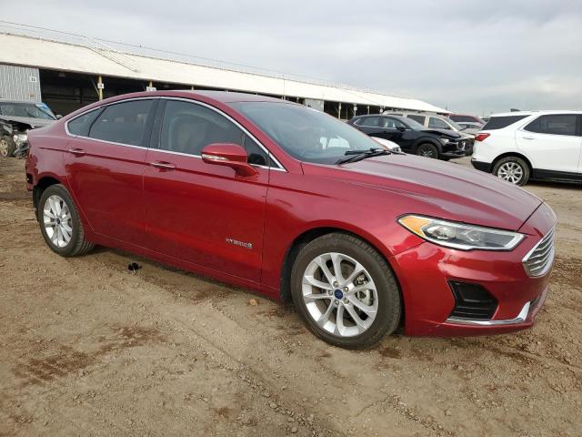 3FA6P0MU1KR239844 - 2019 FORD FUSION SEL BURGUNDY photo 4