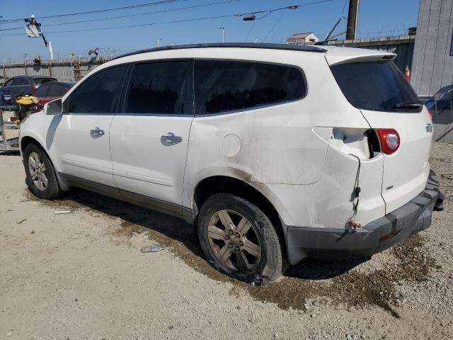 1GNKVGED0BJ394196 - 2011 CHEVROLET TRAVERSE LT WHITE photo 2