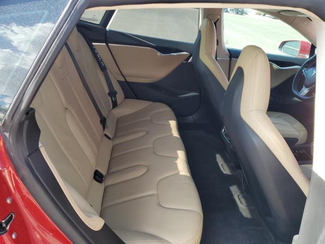 5YJSA1H17EFP53123 - 2014 TESLA MODEL S RED photo 10