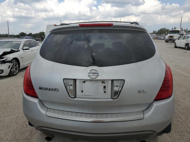 JN8AZ08TX6W426071 - 2006 NISSAN MURANO SL SILVER photo 6