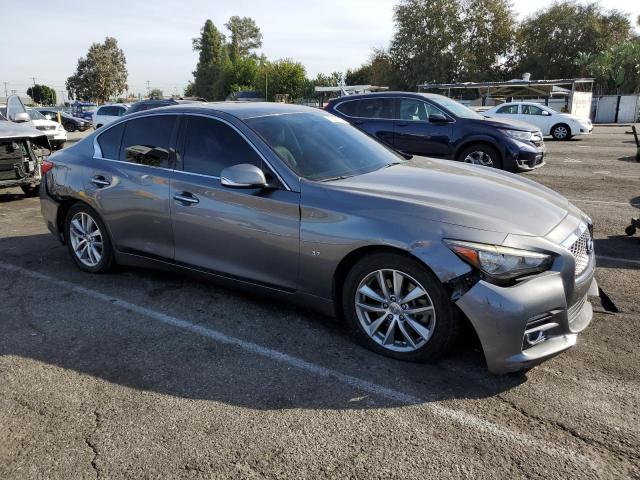 JN1BV7AP4EM690496 - 2014 INFINITI Q50 BASE GRAY photo 4