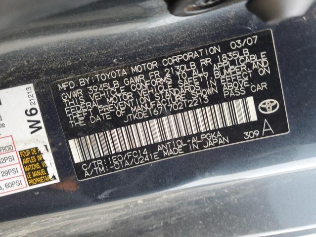 JTKDE167170212213 - 2007 TOYOTA SCION TC 灰色 照片 13