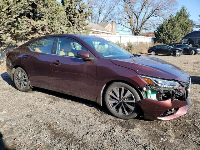 3N1AB8CV6LY204657 - 2020 NISSAN SENTRA SV MAROON photo 4