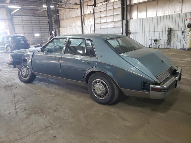 1G6KS6982FE813336 - 1985 CADILLAC SEVILLE BLUE photo 2