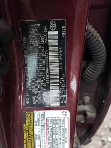 4T1BK36B45U056774 - 2005 TOYOTA AVALON XL BURGUNDY photo 12