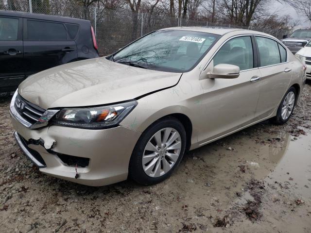 1HGCR2F86DA220773 - 2013 HONDA ACCORD EXL GOLD photo 1