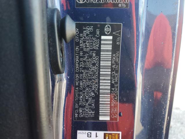 JTKDE3B7XA0306230 - 2010 TOYOTA SCION TC 蓝色 照片 12