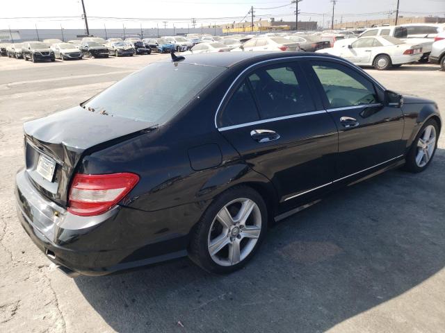 WDDGF5EB5BR177166 - 2011 MERCEDES-BENZ C 300 BLACK photo 3