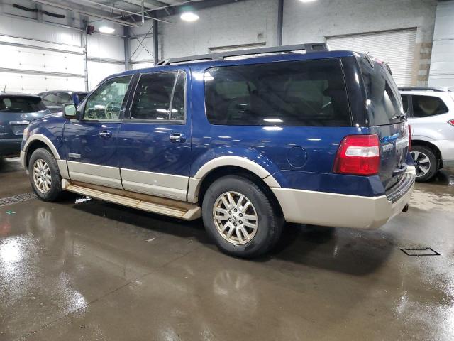 1FMFK18568LA59456 - 2008 FORD EXPEDITION EL EDDIE BAUER BLUE photo 2