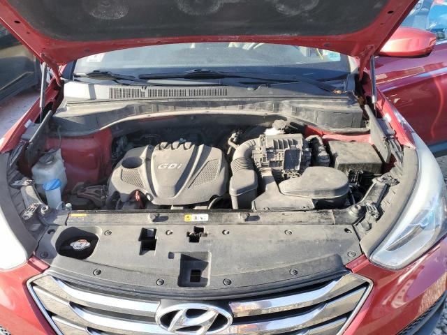 5XYZTDLB5EG145796 - 2014 HYUNDAI SANTA FE S RED photo 11