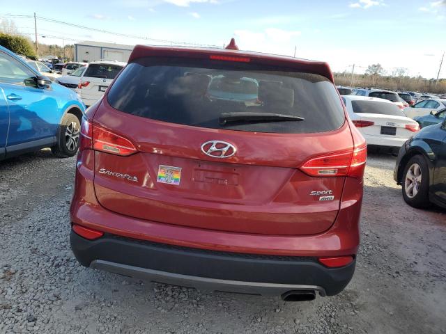 5XYZTDLB5EG145796 - 2014 HYUNDAI SANTA FE S RED photo 6