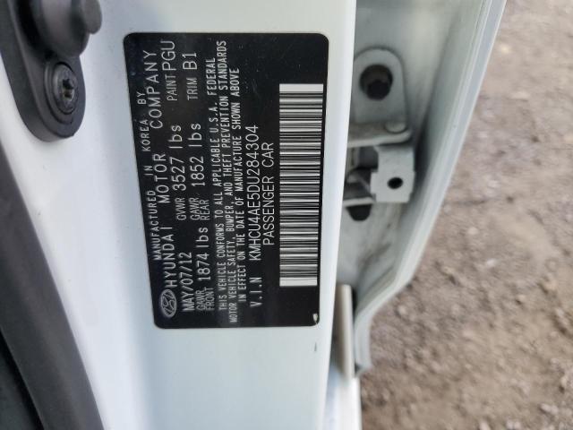 KMHCU4AE5DU284304 - 2013 HYUNDAI ACCENT GLS WHITE photo 12