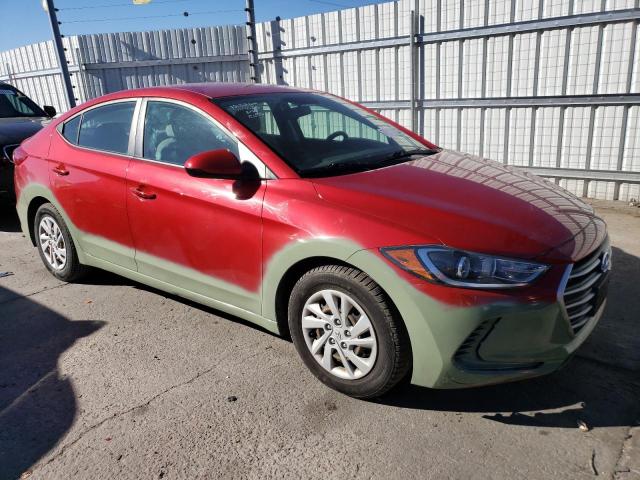 5NPD74LF1HH187655 - 2017 HYUNDAI ELANTRA SE RED photo 4