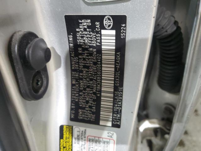 4T1BK36B56U064402 - 2006 TOYOTA AVALON XL SILVER photo 13