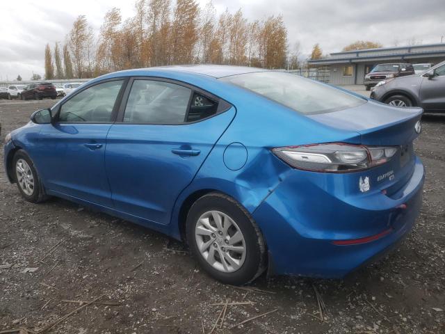 5NPD74LF9JH245100 - 2018 HYUNDAI ELANTRA SE BLUE photo 2