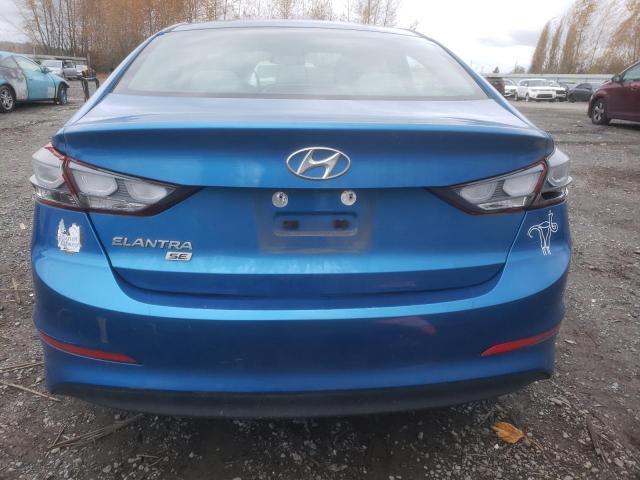 5NPD74LF9JH245100 - 2018 HYUNDAI ELANTRA SE BLUE photo 6