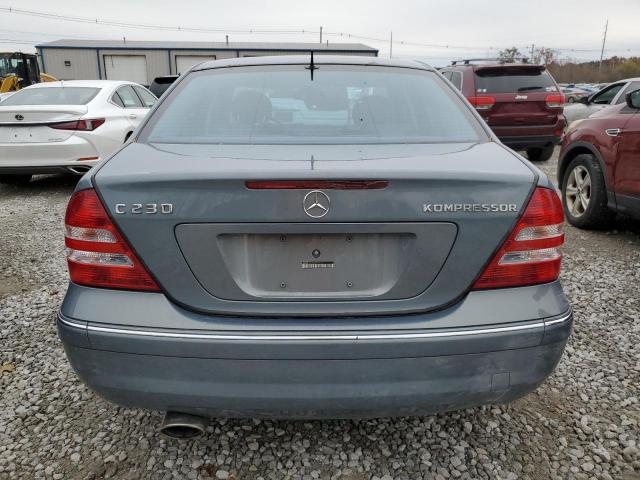 WDBRF40J05A801145 - 2005 MERCEDES-BENZ C 230K SPORT SEDAN GRAY photo 6