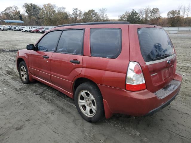 JF1SG63687G742242 - 2007 SUBARU FORESTER 2.5X RED photo 2