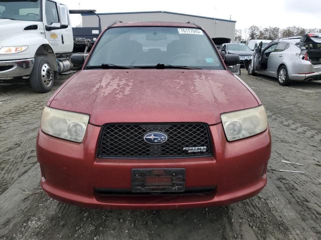 JF1SG63687G742242 - 2007 SUBARU FORESTER 2.5X RED photo 5