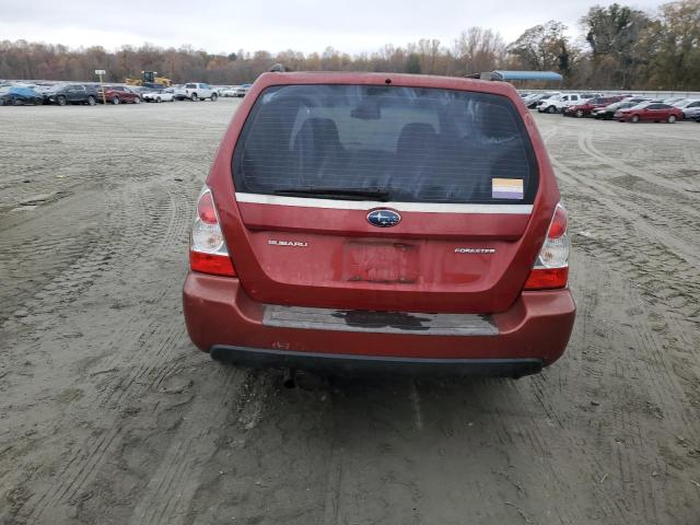 JF1SG63687G742242 - 2007 SUBARU FORESTER 2.5X RED photo 6