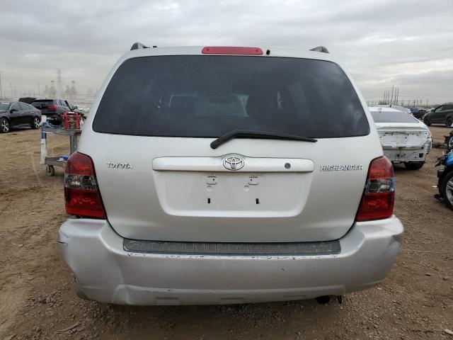 JTEGD21A640085546 - 2004 TOYOTA HIGHLANDER SILVER photo 6