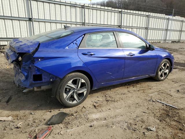 KMHLP4AG7PU484906 - 2023 HYUNDAI ELANTRA LIMITED BLUE photo 3