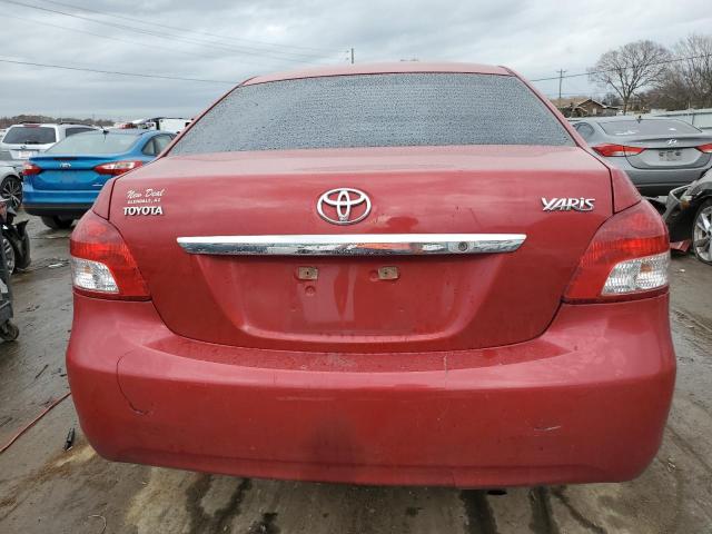 JTDBT4K32B4084414 - 2011 TOYOTA YARIS RED photo 6