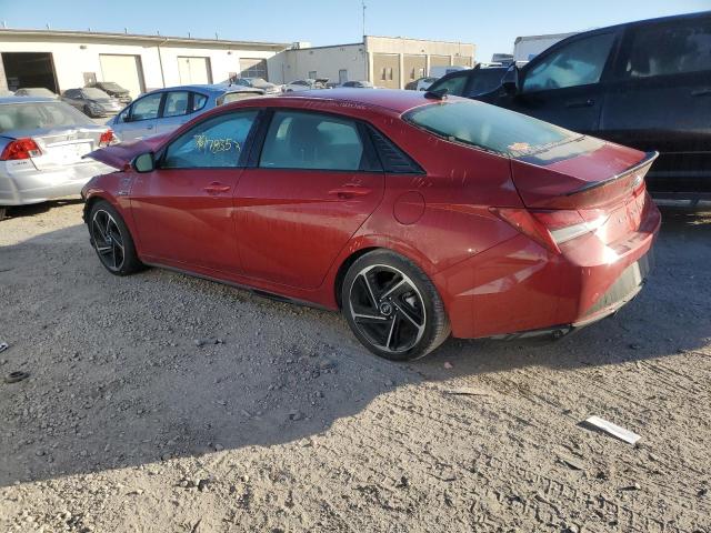 KMHLR4AFXPU496002 - 2023 HYUNDAI ELANTRA N LINE RED photo 2