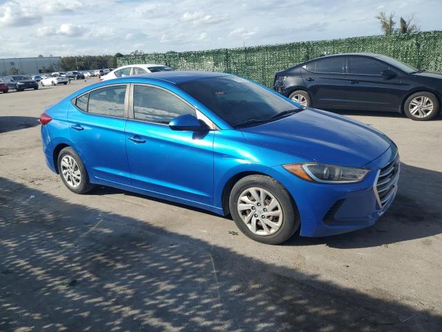 KMHD74LF7HU142009 - 2017 HYUNDAI ELANTRA SE BLUE photo 4