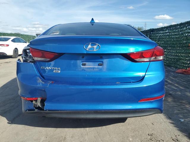 KMHD74LF7HU142009 - 2017 HYUNDAI ELANTRA SE BLUE photo 6