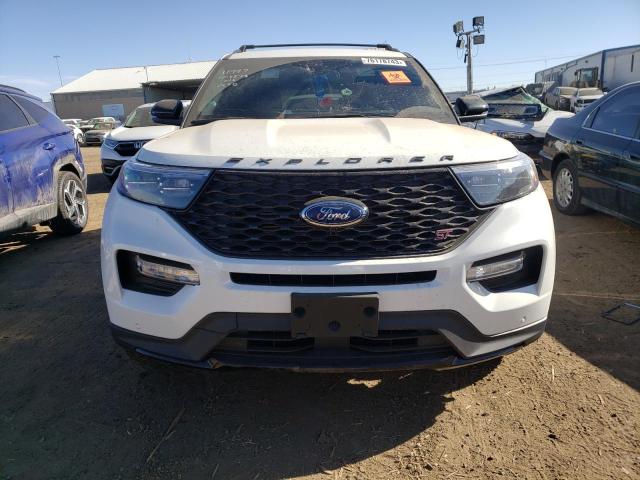 1FM5K8GC9MGC22088 - 2021 FORD EXPLORER ST WHITE photo 5