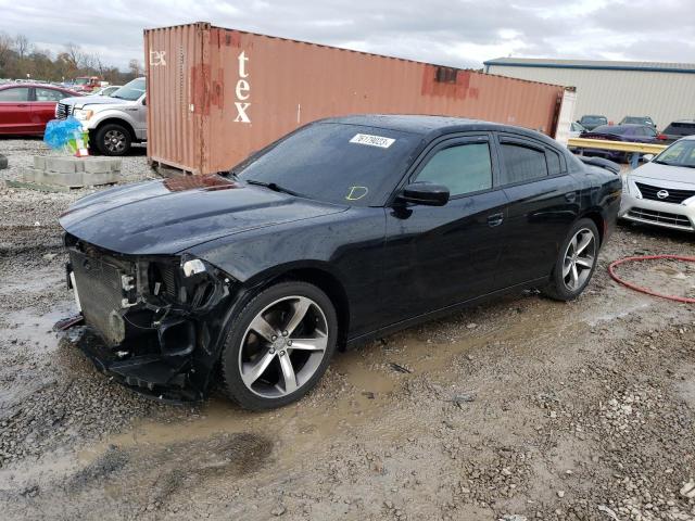 2C3CDXBG4FH776600 - 2015 DODGE CHARGER SE BLACK photo 1