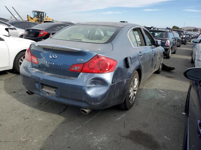 JNKBV61E47M704758 - 2007 INFINITI G35 BLUE photo 3