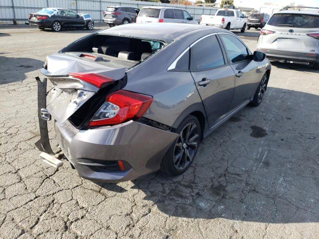 2HGFC2F8XKH606769 - 2019 HONDA CIVIC SPORT ნაცრისფერი ფოტო 3