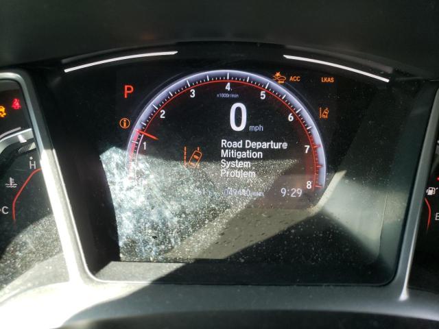 2HGFC2F8XKH606769 - 2019 HONDA CIVIC SPORT ნაცრისფერი ფოტო 9