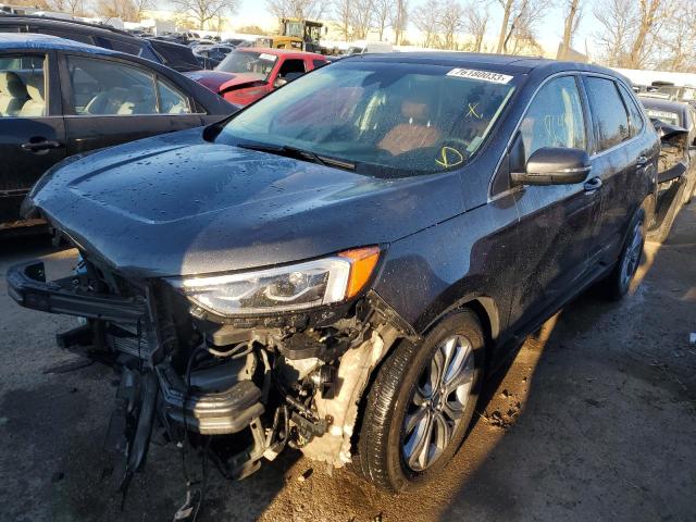 2FMPK3K96KBC37501 - 2019 FORD EDGE TITANIUM GRAY photo 1