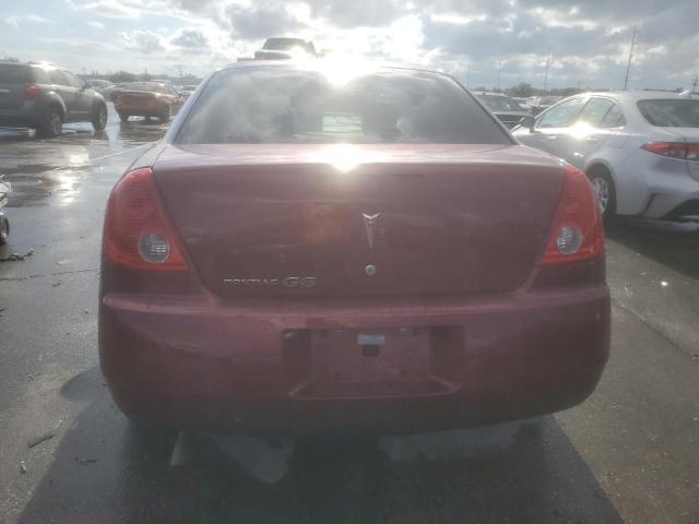 1G2ZG57B494142725 - 2009 PONTIAC G6 MAROON photo 6