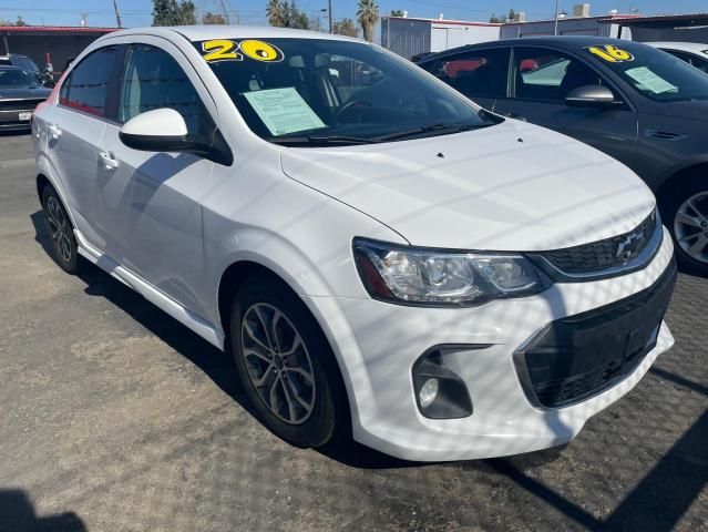 1G1JD5SB2L4103866 - 2020 CHEVROLET SONIC LT WHITE photo 1