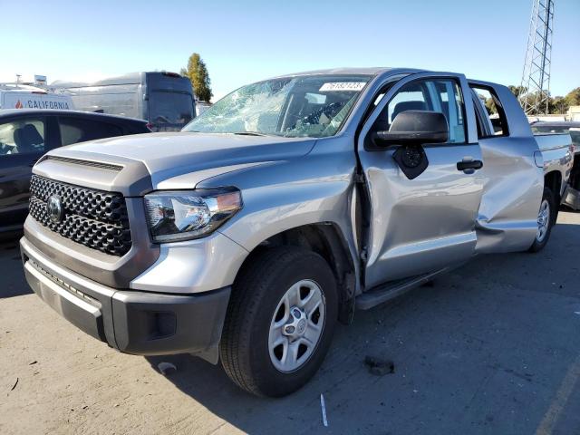 5TFCY5F12MX028236 - 2021 TOYOTA TUNDRA DOUBLE CAB SR/SR5 SILVER photo 1