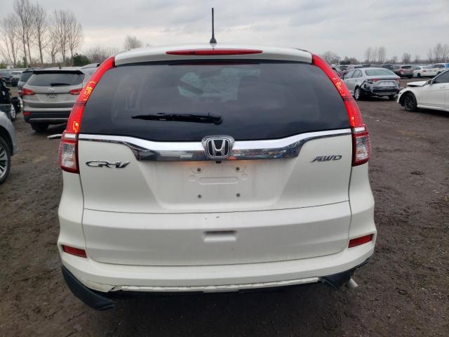 2HKRM4H54GH110260 - 2016 HONDA CR-V EX WHITE photo 6